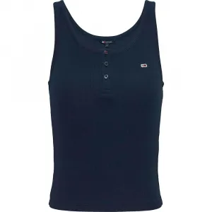 Футболка без рукавов Tommy Jeans Button, синий