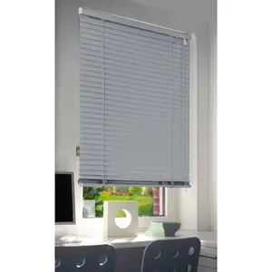 Жалюзи Жалюзи 'Sammy', свободно свисающие, алюминиевые, монтаж на стену или потолок с сверлением, свободно свисающие алюминиевые жалюзи Kutti, Silberfarben + silber