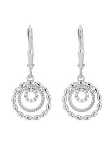 Adeliás Женский кулон из серебра 925 пробы с кубическим цирконием в серебряной оправе