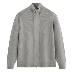 PEACEBIRD MEN Свитер мужской черно-серый полуводолазка умеренный кардиган