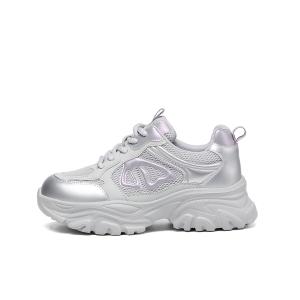Ritai Дышащие утепленные низкие массивные кроссовки для женщин серебристо-серые, цвет Silver Gray