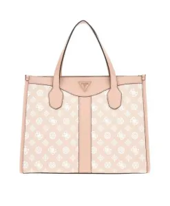Светло-Розовая сумка-шоппер Guess, розовый