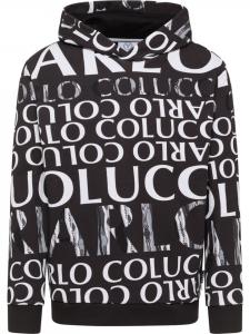 Толстовка Carlo Colucci Hoodie ohne Reißverschluss Dipauli, черный