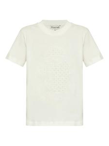 Вышитая футболка MUNTHE, белый