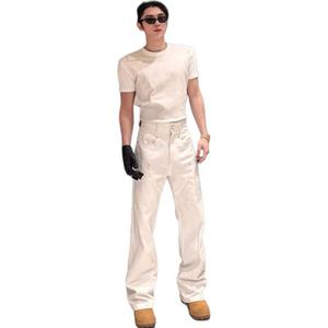 Футболка Unisex Crew Neck Moderate Straight Fit ZIAREL, белый