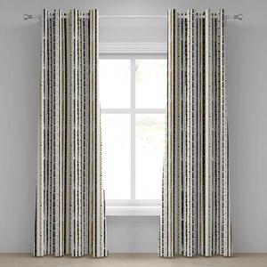 Занавеска с люверсами Abakuhaus Victorian 2 шт, 280x225x0,5 см цвет schwarz gelb