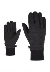 Перчатки многофункциональные "ildo" из смеси шерсти очень теплые Ziener, цвет dark melange
