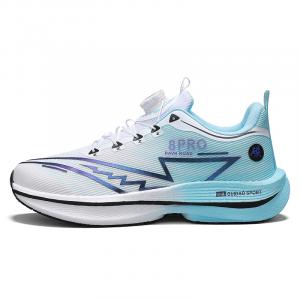 Низкие кроссовки для бега для детей и подростков с амортизацией, износостойкостью и упругостью Peter pan, белый/синий