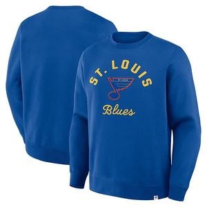 Мужской свитшот St Louis Blues Vintage Stickler синего цвета Fanatics