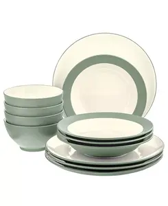 Набор столовых приборов Colorwave Coupe из 12 предметов, сервиз на 4 персоны Noritake, green