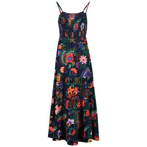 Платье Superdry Smocked Cami Long, разноцветный