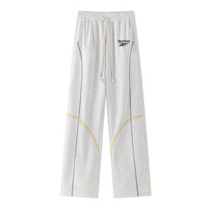 Повседневные брюки Unisex Moderate Straight Fit Reebok, белый heather серый