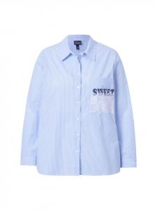 Блузка Ulla Popken, светло-синий