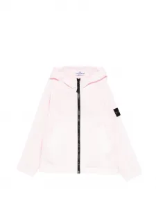 Куртка на молнии с капюшоном Stone Island Junior, розовый