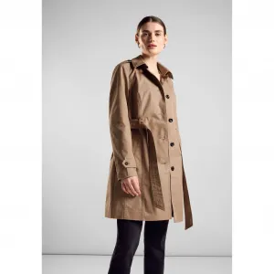 Тренч STREET ONE с поясом, цвет Dark Nutty Mocca