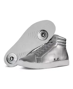 Женские серебристые кроссовки High-top Fuego