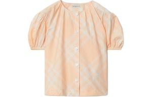 Детская рубашка Burberry, розовый