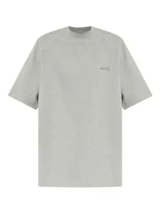 Футболка с короткими рукавами и вышитым логотипом The Attico, серый
