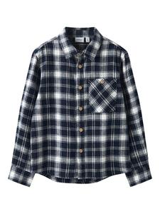 Рубашка на пуговицах классического кроя NAME IT, синий