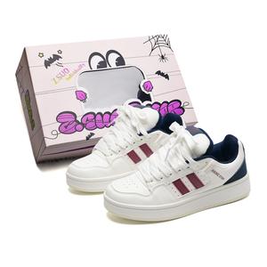 Кеды, обувь для скейтборда унисекс с низким верхом Z.Suo, черный/розовый