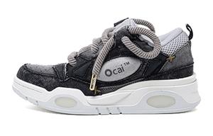 001 RETRO Кроссовки для скейтбординга Низкие Унисекс Blue Ocai, Потертый деним