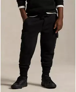 Детские и мальчиковые флисовые карго-джоггеры Polo Ralph Lauren, черный