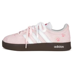 Adidas VL Court 20 Meow Girl Abrasion Resistant низкие кроссовки для скейтбординга унисекс светло-розовый