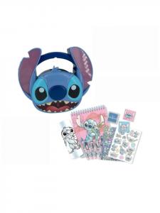Lilo & Stitch Набор для творчества «Лило и Стич»: блокнот, шариковая ручка, наклейки и сумка синего цвета