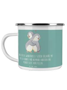 Кружка для питья на 7-ю годовщину свадьбы (медную годовщину свадьбы) с ... в морском бризе Mr. & Mrs. Panda