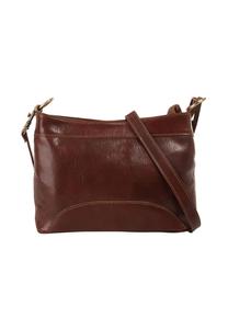 Сумка через плечо, натуральная кожа, производство Италия piké, коричневый
