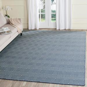 Ковер SAFAVIEH, 244 x 305 см, - коллекция Wilton - большой - Navy & Ivory, ручное плетение из шерсти, идеально для гостиной, спальни, офиса, столовой (WIL715C)