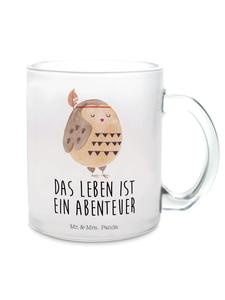 Кружка с перьями совы и надписью на прозрачном фоне Mr. & Mrs. Panda