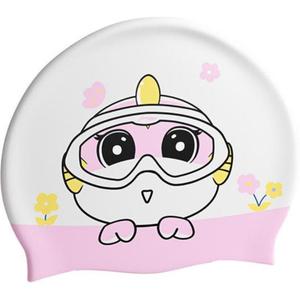 Силиконовая плавательная шапочка для детей LINING, розовый