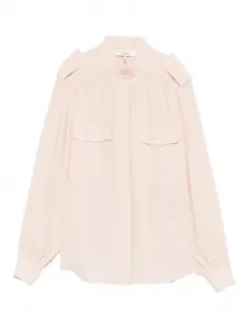 Шелковая рубашка Chloé, розовый
