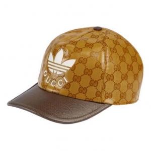 Бейсболка Gucci x adidas GG Baseball Hat 'Beige Brown', коричневый