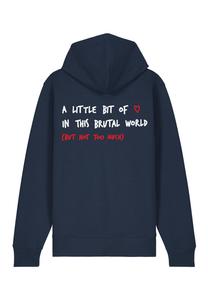 Толстовка на молнии BRUTAL BACK EMBROIDERY Mira Paris, темно-синий