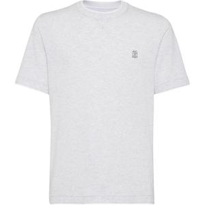 Футболка с принтом логотипа Brunello Cucinelli, белый