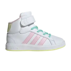 Кроссовки Grand Court Mid K, цвет White Clear Pink Yellow