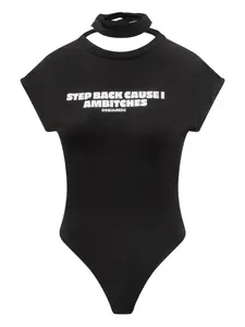 Топ с открытой спиной Dsquared2, черный