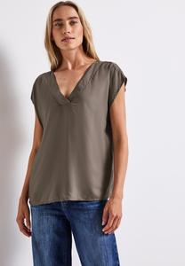 Блуза Street One Blouse, Braun/Mottled Brown