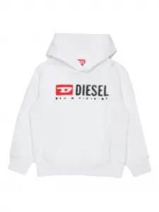 Худи Sdropshood с логотипом Diesel Kids, белый