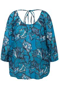 Блуза Ulla Popken, синий/лазурный