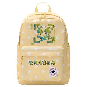 Converse Полиэстеровый рюкзак среднего размера унисекс яично-желтый, Graffiti Smiley Face