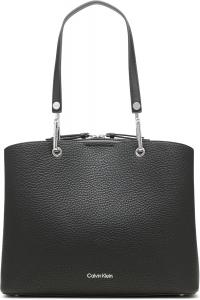 Сумка-тоут Calvin Klein Garnet с тремя отделениями, Black/Silver