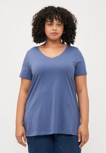 Футболка ONLY Carmakoma CARBONNIE LIFE A SHAPE TEE , Vintage Indigo/Blue