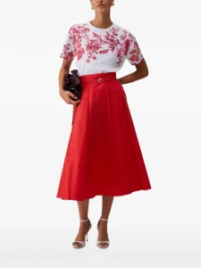 Футболка с цветочным принтом LIU JO, белый