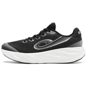 QIAODAN Кроссовки Chi Pro Shock с противоскользящими свойствами, низкие, для повседневного бега, мужские, черно-белые