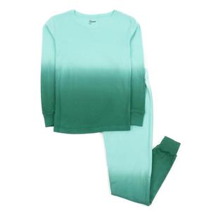 Детские хлопковые пижамы из двух предметов Tie Dye для мальчиков Leveret, цвет Tie Dye Aqua