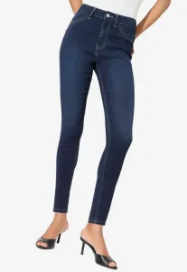 Джинсы с высокой талией и зауженным кроем для невысоких девушек Friends Like These, Dark Blue