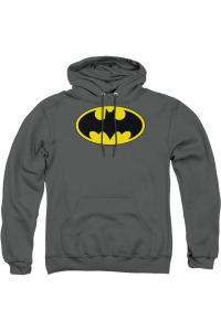 Толстовка с капюшоном Batman Classic Bat Logo для взрослых Gildan, цвет charcoal